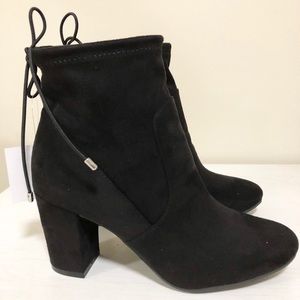 Christian Siriano Black Suede Bootie
